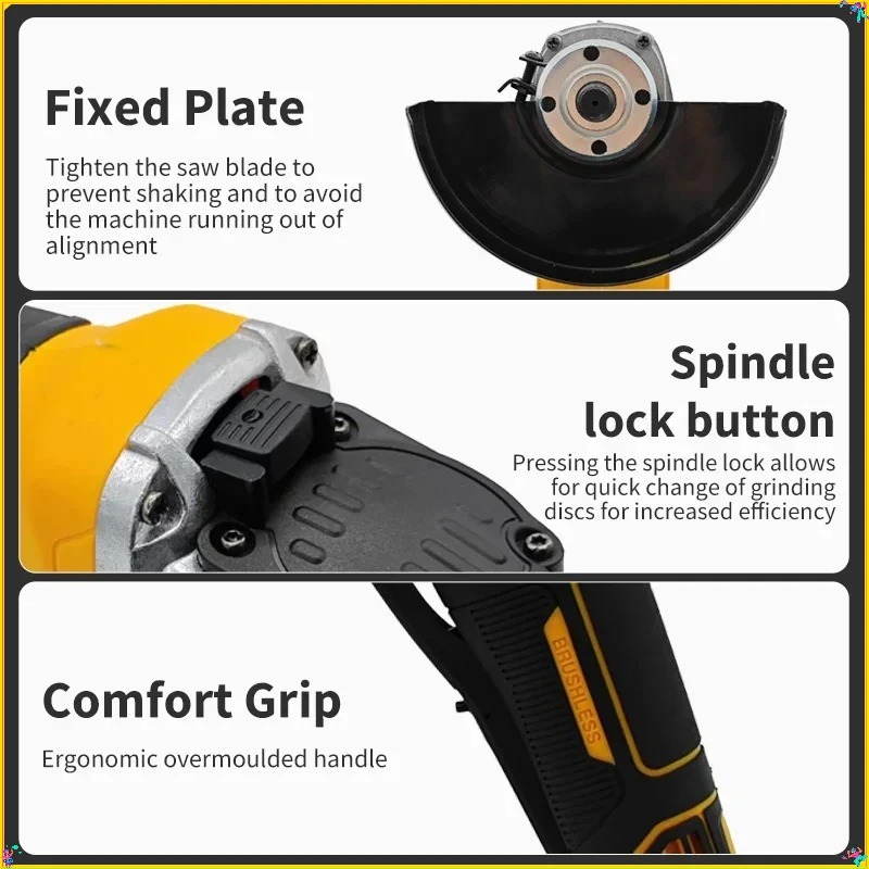 Dewalt 125mm Flat Head Angle G - Brushless Angle Grinder Battery Powered 评论和价格