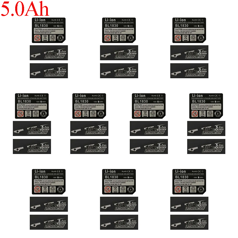 10 Sets BL1830 Tag Li-Ion Batt - Brushless Cordless Electric Drill 18V 评论和价格